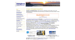 Desktop Screenshot of energie-m.de